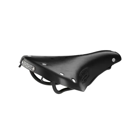 Selle vélo cuir courte noire - Confort cycliste route classique - BROOKS