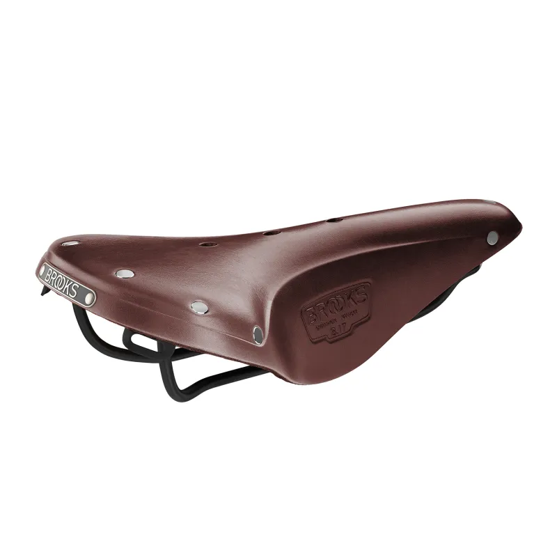 Selle vélo cuir étroite marron - Confort sportif profilé - BROOKS