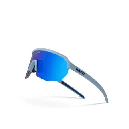 Lunettes de vélo Helbo bleu ciel mat - Protection solaire confort cycliste - NAOS