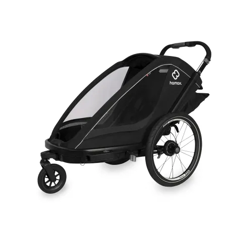 Siège vélo enfant noir - Confort et sécurité en balade - HAMAX