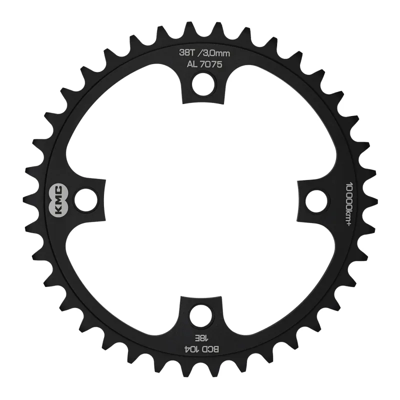Plateau de vélo 38 dents entraxe 104mm - Denture large pour meilleure tenue de chaîne - KMC