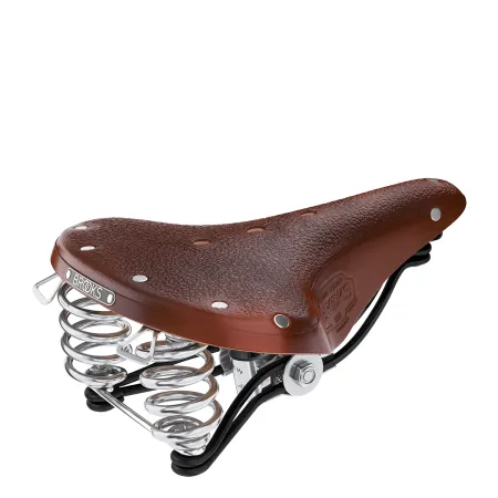 Selle vélo en cuir marron - Confort tout usage cycliste - BROOKS