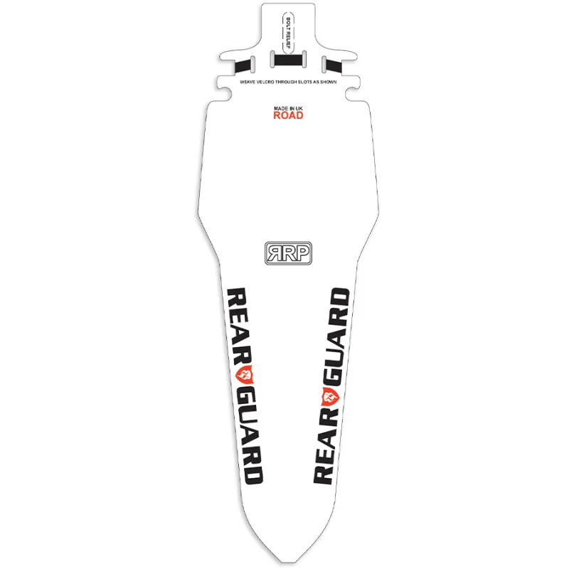 Protection de cadre vélo route arriere blanc - Anti-eclats et anti-projections - RRP