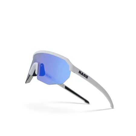 Lunettes de vélo Helbo photochromiques blanc mat - Adaptation automatique luminosité - NAOS