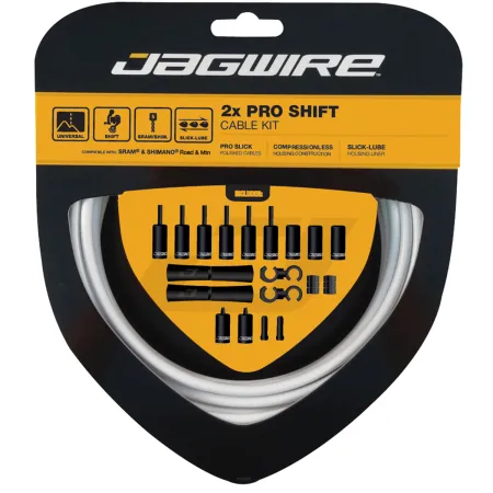 Kit câble et gaine de dérailleur professionnel double plateau - Passage fluide - JAGWIRE