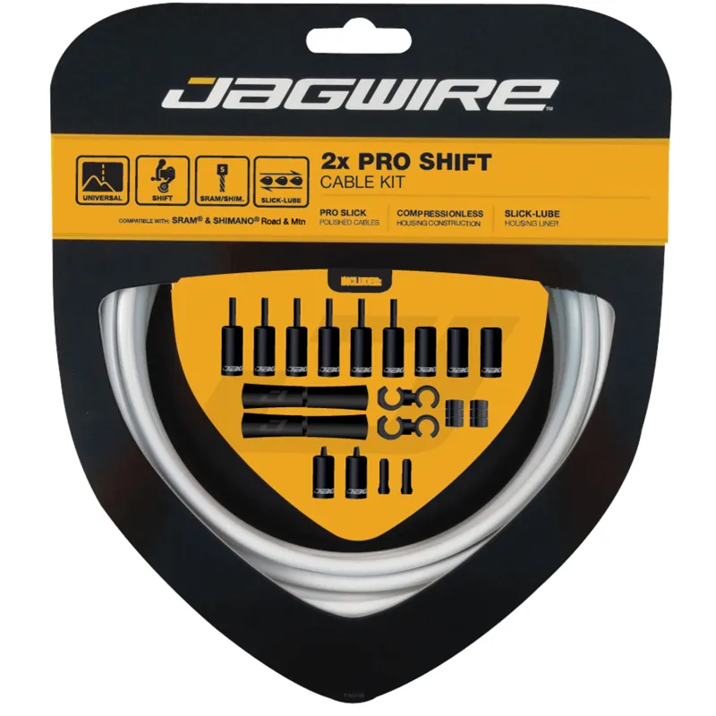 Kit câble et gaine de dérailleur professionnel double plateau - Passage fluide - JAGWIRE