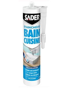 Mastic silicone Bains & Cuisine 280ml incolore - SADER - Equipe Ton camping-car - 3549212481711