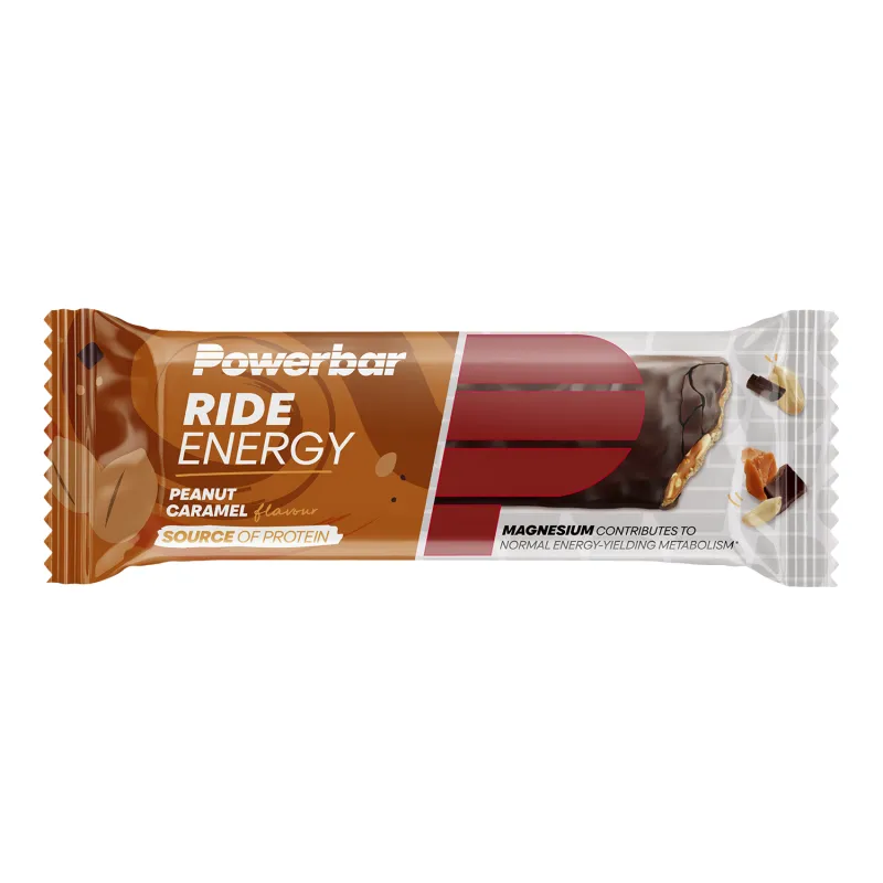 Barre energetique vélo cacahuete caramel - Energie pendant l'effort boite de 18 - POWERBAR