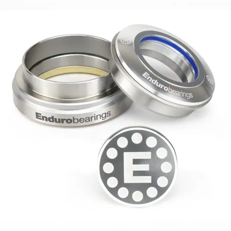 Cuvette jeu de direction Zero Stack argent - Compatibilite universelle robuste - ENDURO BEARINGS