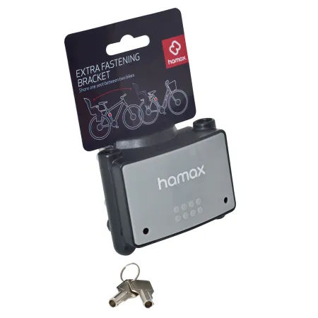 Support de fixation avec verrou pour siège vélo enfant - Sécurité antivol - HAMAX