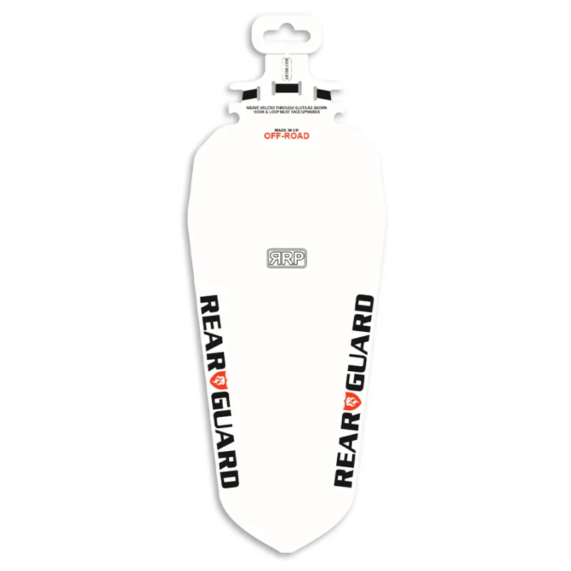 Protection de cadre vélo tout terrain arriere blanc - Anti-eclats et anti-projections - RRP