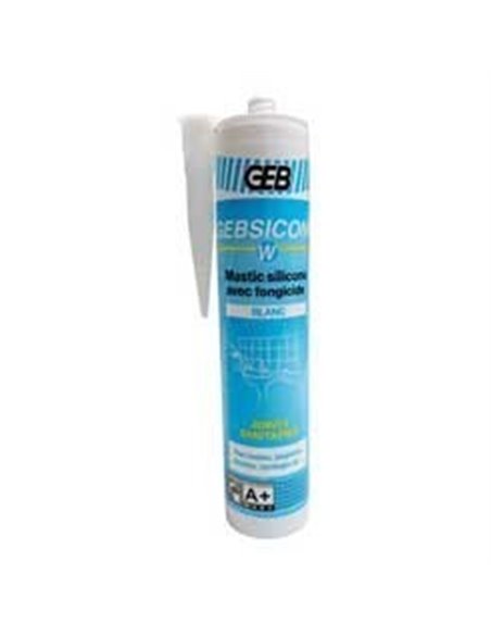 Mastic silicone sanitaire gebsicone w blanc - Equipe Ton camping-car - 3283988931505