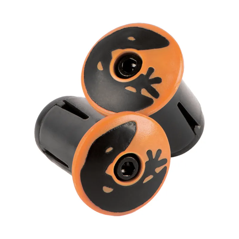 Bouchons de guidon vélo orange - Finition esthetique du cintre route - LIZARD SKINS