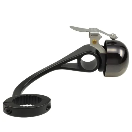 Sonnette vélo compacte noire - Signal sonore discret sécurité - CRANE