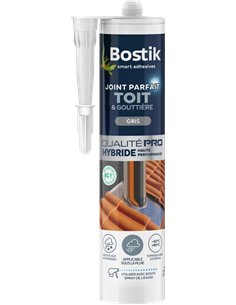 MAstic silicone Joint Parfait Toiture et gouttière 290ml gris - BOSTIK - Equipe Ton camping-car - 3549212486273