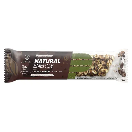 Barres cerealieres energetiques cyclisme cacao - Energie naturelle boite de 18 - POWERBAR