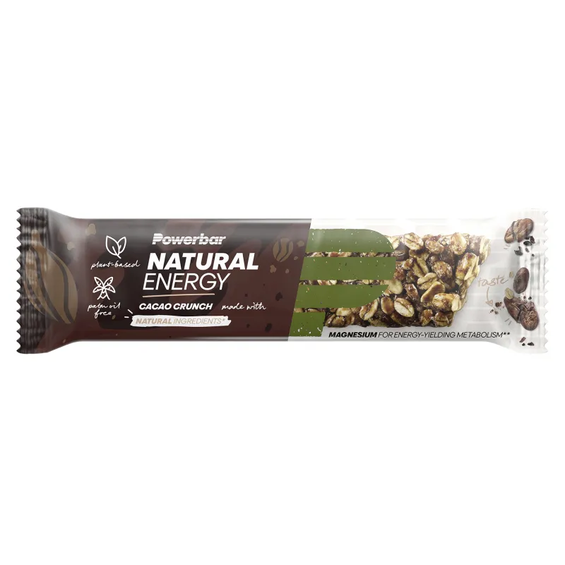 Barres cerealieres energetiques cyclisme cacao - Energie naturelle boite de 18 - POWERBAR