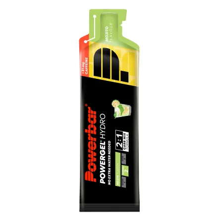 Gel energetique hydratant vélo mojito cafeine - Energie et hydratation en effort boite de 24 - POWERBAR