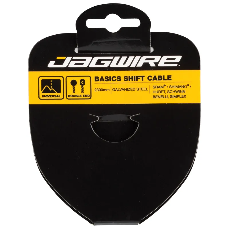 Câble de dérailleur vélo galvanisé basique - Compatible multi-marques - JAGWIRE