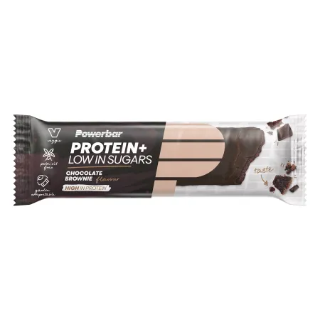 Barre proteinee pauvre en sucre vélo brownie - Recuperation musculaire boite de 30 - POWERBAR