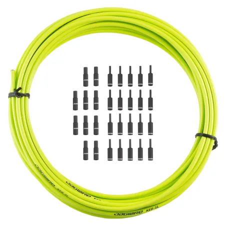 Gaine de frein vélo lubrifiée 5mm 10m avec embouts - Glisse durable - JAGWIRE