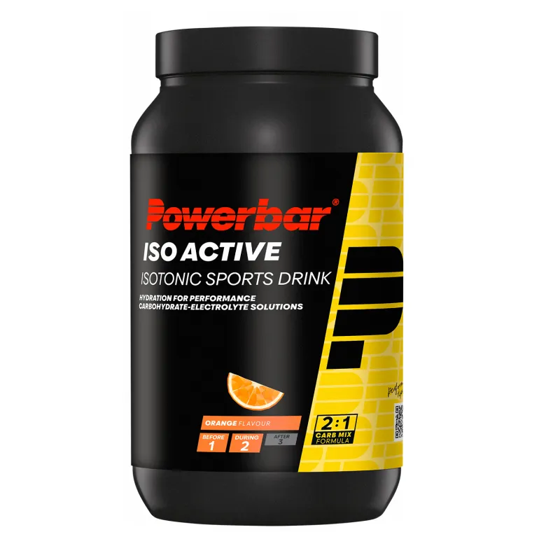 Boisson isotonique cyclisme orange grand format - Hydratation longue duree en effort - POWERBAR