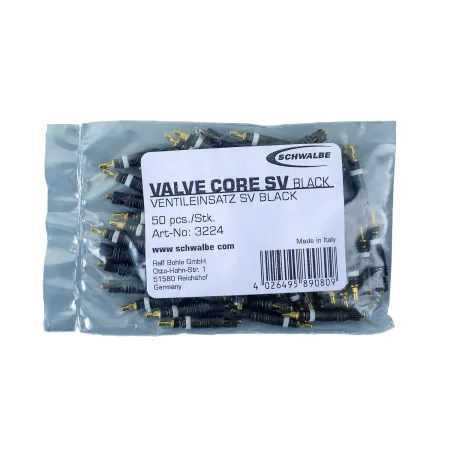 Obus de valve vélo Presta - Lot de 50 pièces pour réparation - SCHWALBE