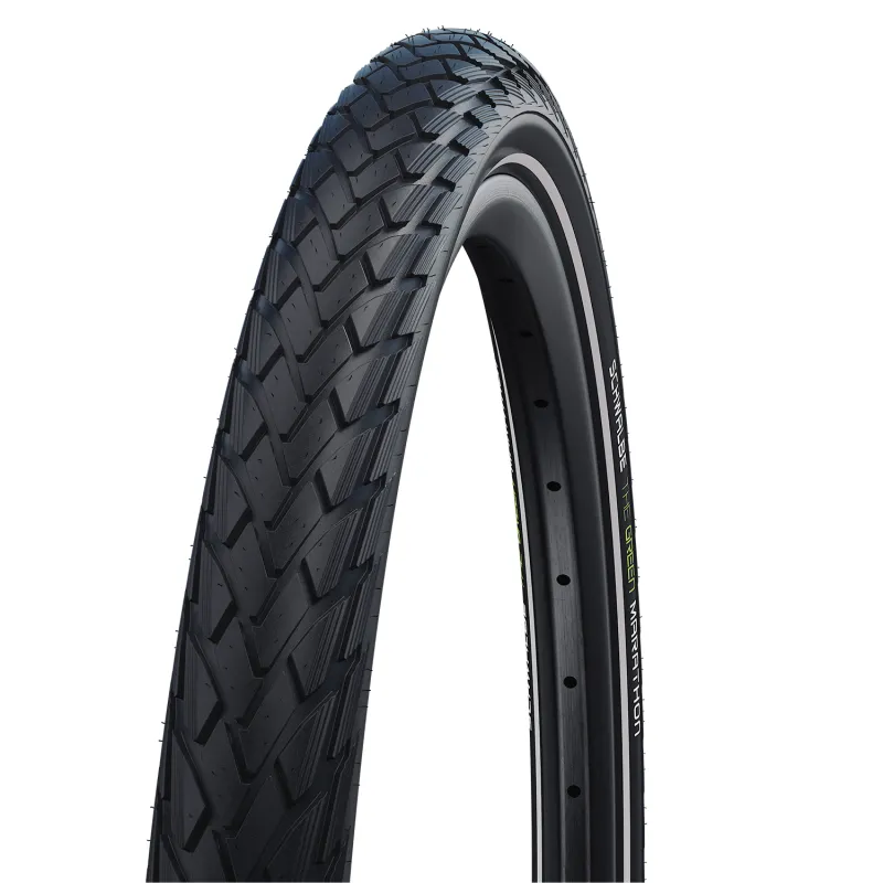 Pneu vélo écologique filaire 28 pouces Green Marathon - Protection anti-crevaison durable - SCHWALBE
