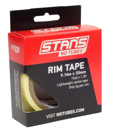 Ruban adhésif tubeless 9m - Etanchéité jante 33mm - STANS
