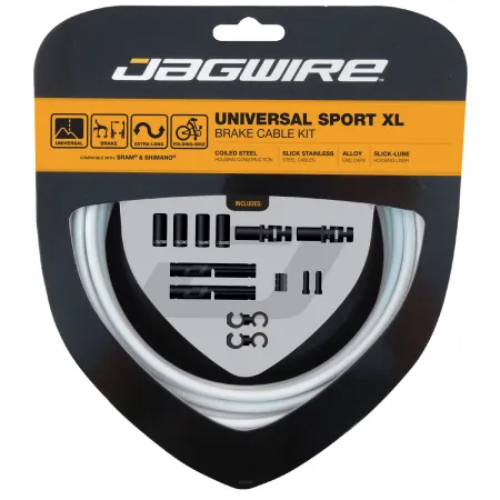 Kit câble et gaine de frein universel longueur XL - Adaptation cadre grande taille - JAGWIRE