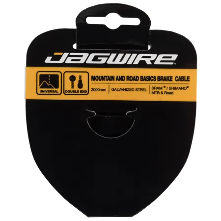 Câble de frein vélo galvanisé basique - Compatible VTT et route SRAM/Shimano - JAGWIRE