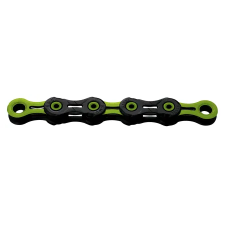 Chaine velo 11 vitesses ciree noir/vert - Revetement DLC durable - KMC