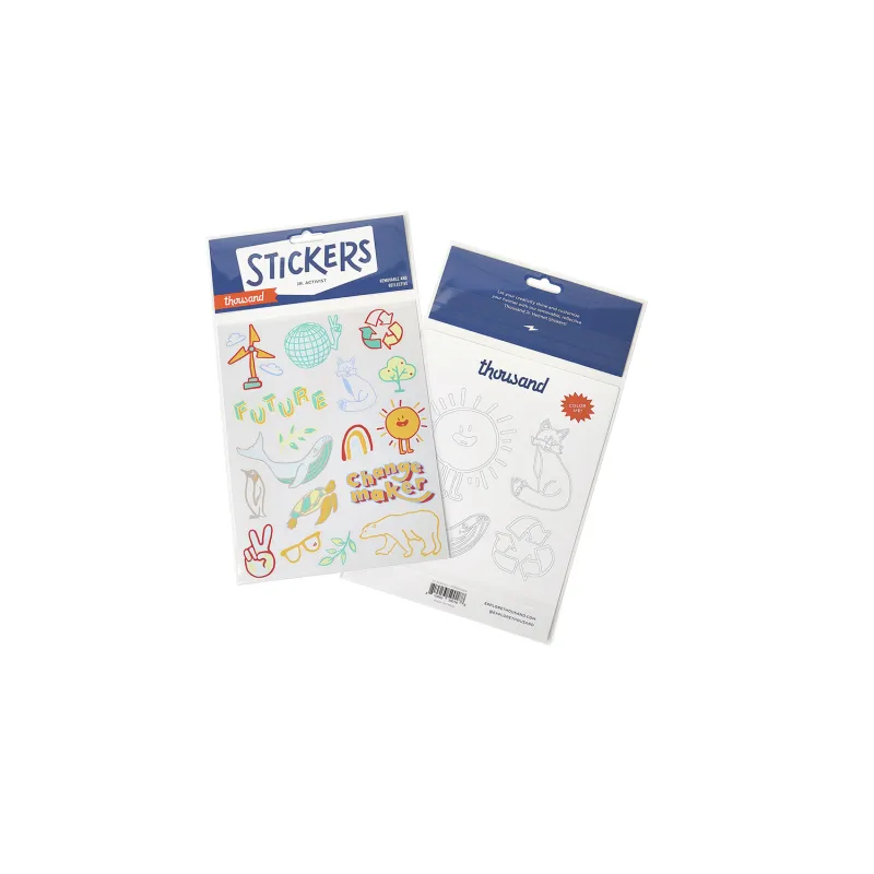 Stickers de personnalisation casque enfant activiste - Design ludique - THOUSAND