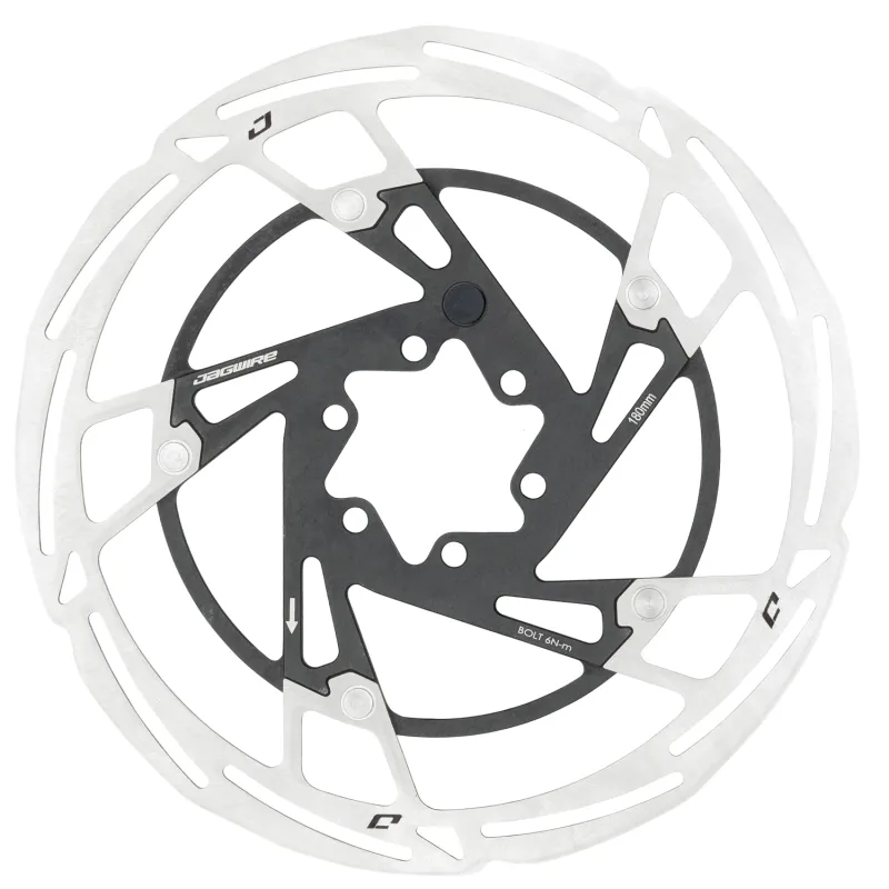 Disque de frein vélo 180mm 6 trous haut de gamme - Freinage précis - JAGWIRE