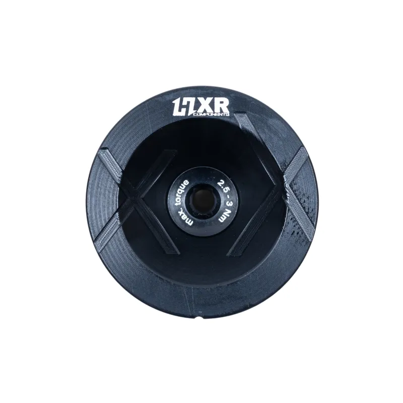Capuchon de potence velo noir - Finition et protection du jeu de direction - HXR COMPONENTS