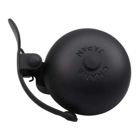 Mini sonnette velo bande acier noire - Design compact et son clair - CRANE