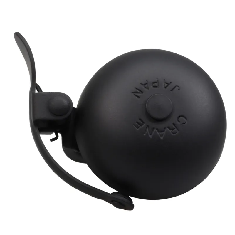 Mini sonnette velo bande acier noire - Design compact et son clair - CRANE
