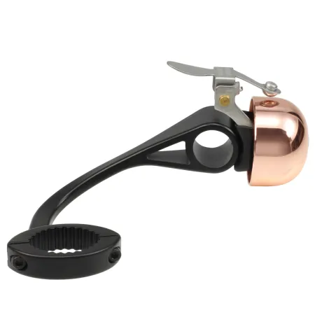 Sonnette vélo compacte cuivrée - Signal sonore discret sécurité - CRANE