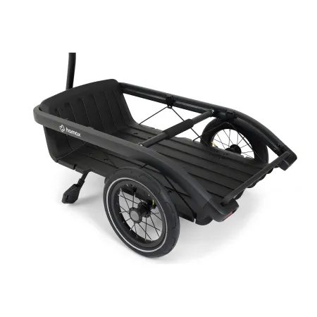 Remorque vélo enfant Venture noire - Transport sûr et confortable - HAMAX
