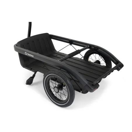 Remorque vélo enfant Venture noire - Transport sûr et confortable - HAMAX