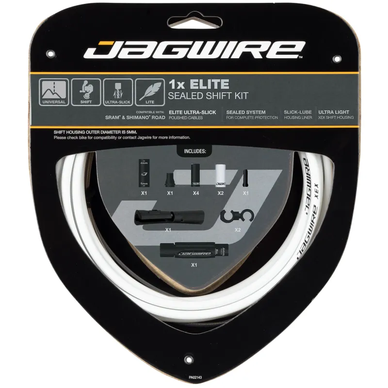 Kit câble et gaine de dérailleur étanche haut de gamme - Durabilité renforcée - JAGWIRE