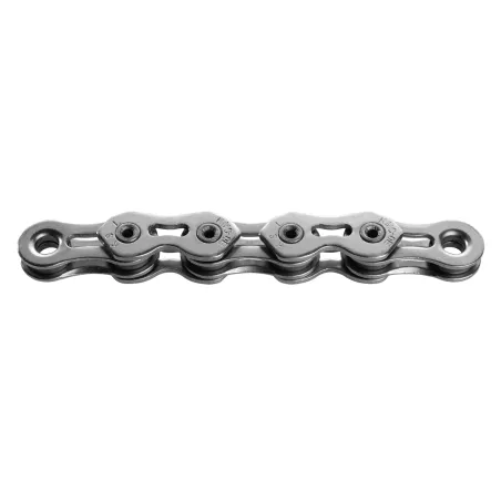 Chaine velo BMX fine ultra legere argentee - Finition nickelee - KMC