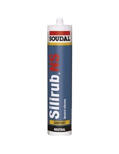 Mastic silicone sanitaire silirub NS300 ml transparent - SOUDAL - Equipe Ton camping-car - 5411183114227