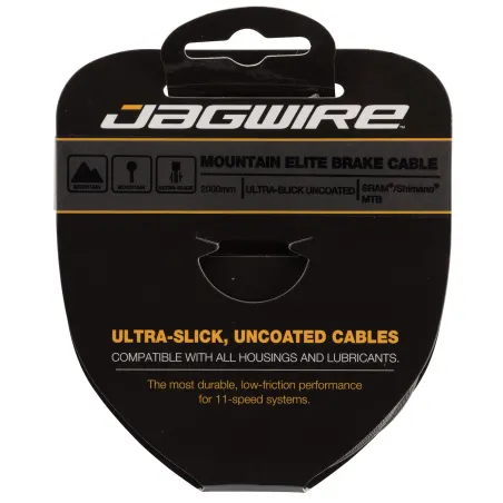 Câble de frein vélo VTT inox ultra glisse - Performance haut de gamme SRAM/Shimano - JAGWIRE