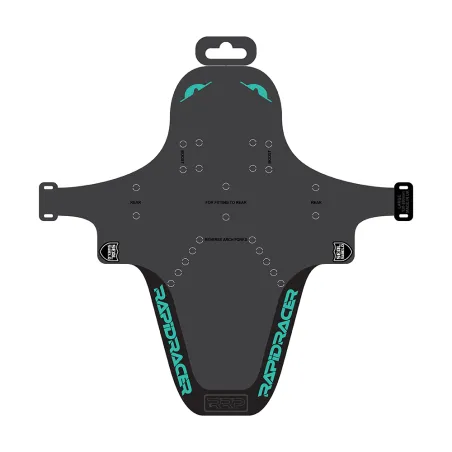 Protection de cadre vélo enduro turquoise grand format - Anti-eclats renforce VTT descente - RRP