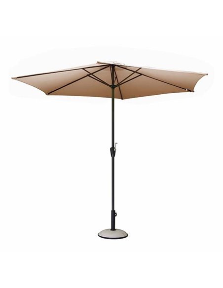 Parasol rond 3m taupe ref.y148 - Equipe Ton camping-car