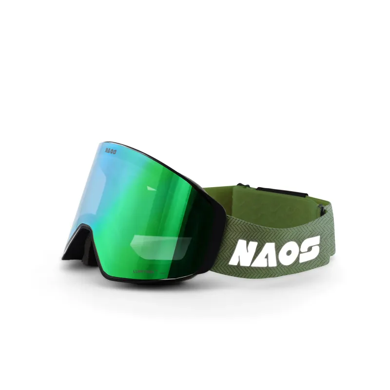 Masque neige Selva noir mat - Protection visage grand froid - NAOS