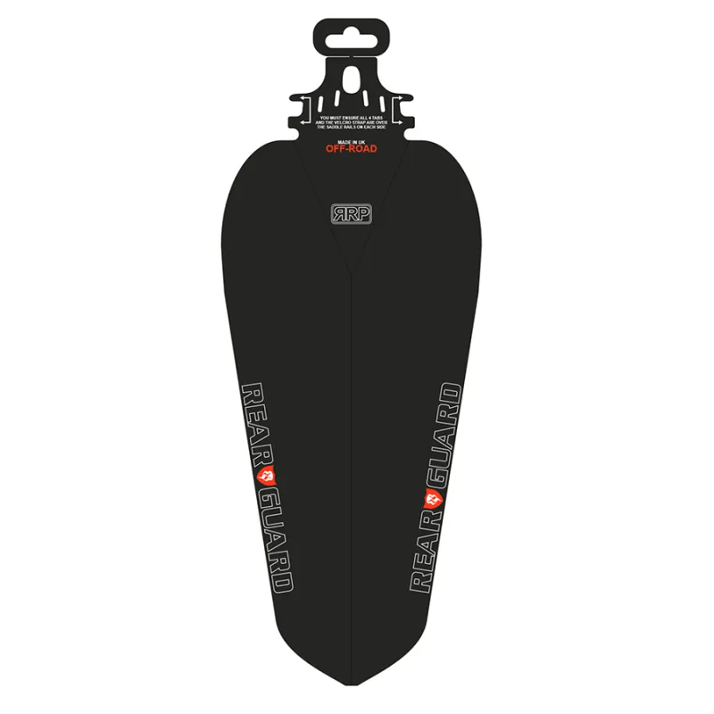 Protection de cadre vélo tout terrain arriere noir - Anti-eclats et anti-projections - RRP