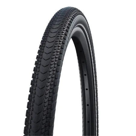 Pneu vélo pliable 28 pouces Marathon Almotion - Protection anti-crevaison et visibilité - SCHWALBE