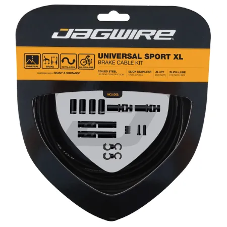 Kit câble et gaine de frein universel longueur XL - Adaptation cadre grande taille - JAGWIRE
